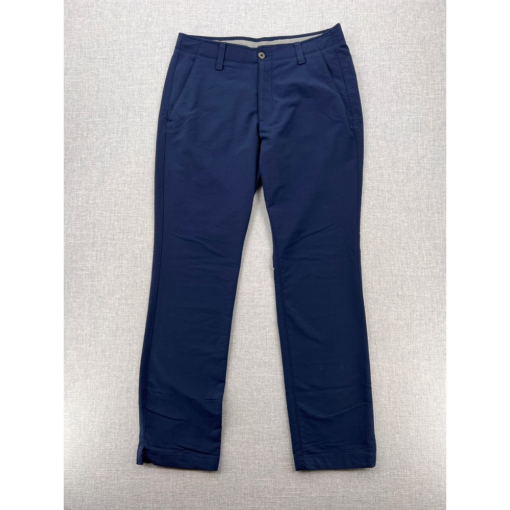 Under Armour Golf Pants Performance Navy Blue‎ Men 32x31 Athletic Stretch Casual